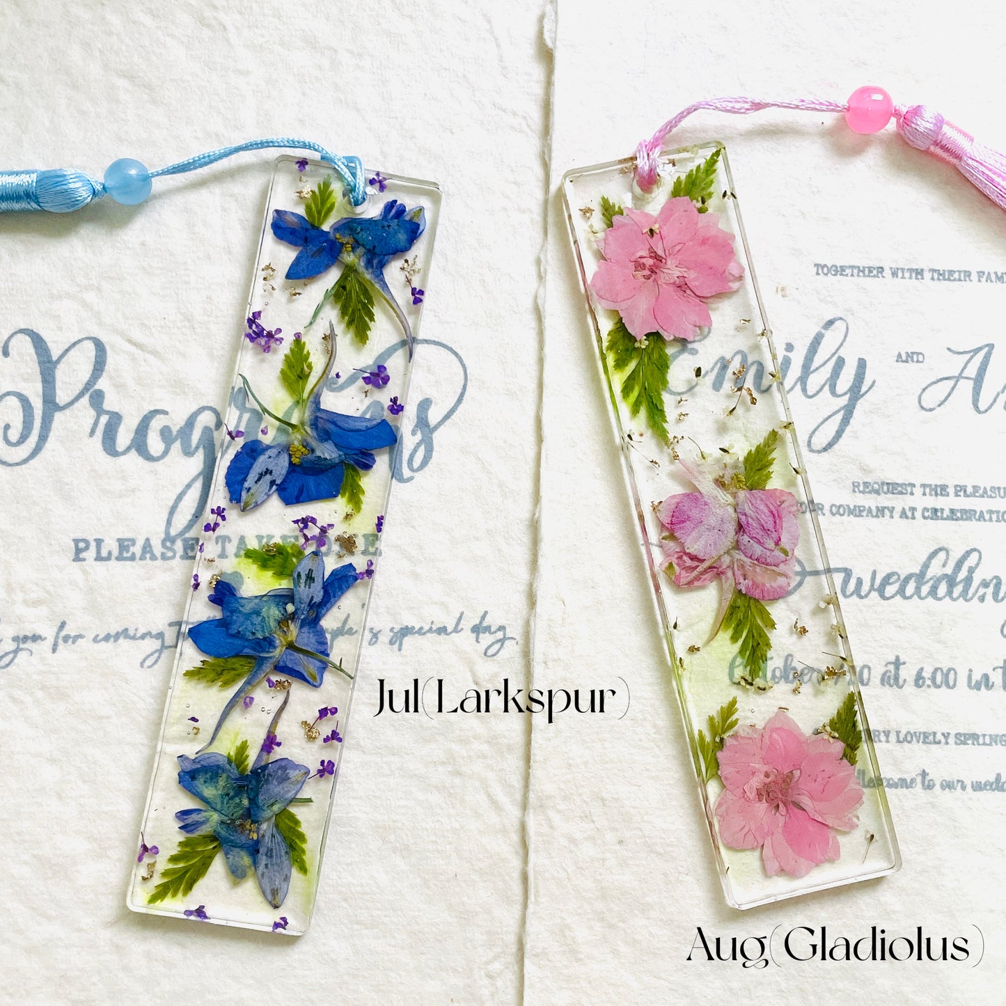 Personalized  Birth Flower Bookmark – Savor the Pages with Blossoming Bookmarks